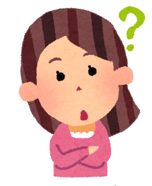 疑問符が出ている女性