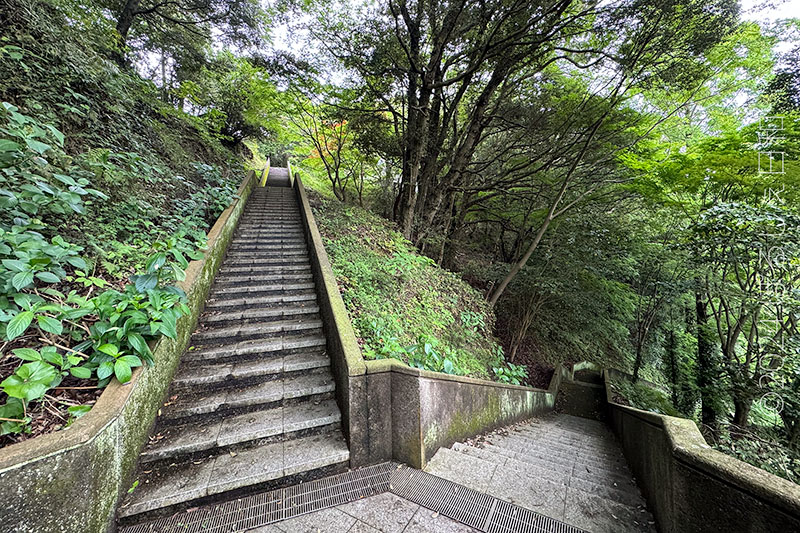 チャペルの鐘展望公園への階段