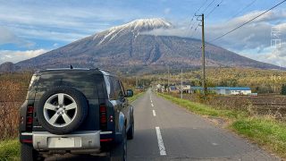 ディフェンダーと羊蹄山