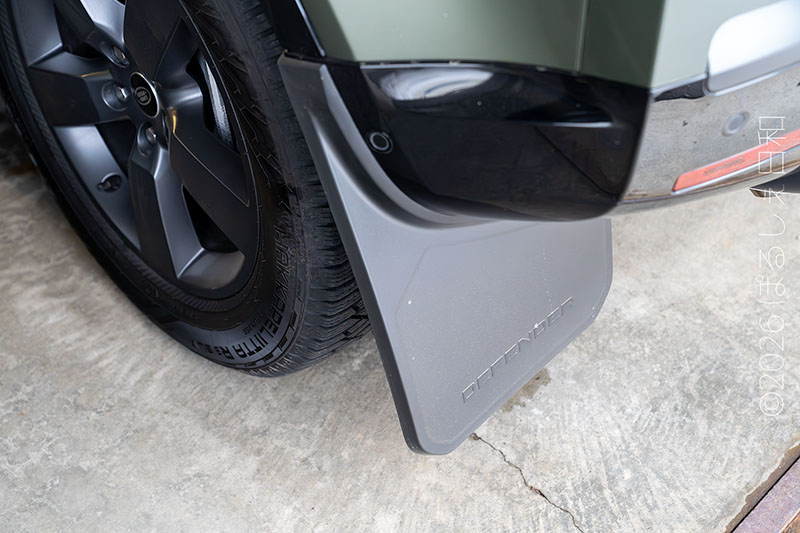 Defender MY2026 マッドフラップ